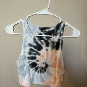 American Eagle Outfitters Multicolor Tie-Dye Crop Top
